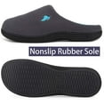 thumbnail image 2 of Mens Classic Two-Tone Slippers, Comfy Memory Foam House Shoes, 2 of 7