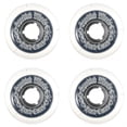 thumbnail image 2 of Speedlab Wheels Hard Core Clear / Silver Skateboard Wheels - 57mm 82a (Set of 4), 2 of 2