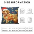 thumbnail image 5 of Nawypu  Christmas Themed Christmas Golden Retriever Dogs with Christmas Costume Decorative Throw Pillow Case for Home Living Room Girls Room Sofa Couch Bed Decor, for Mom Girls, 5 of 5