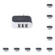 thumbnail image 3 of Cateissary 2019 nuevo 1PC Universal 3 puertos USB teléfono móvil UE/EE. UU. de enchufe adaptador de de pared de viaje Type2 NO2, 3 of 6