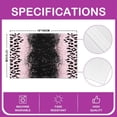thumbnail image 4 of Pink Black Leopard Glitter Placemats Set of 4 Ombre Pink Table Place Mats Glam Glitter Art Placemat for Kitchen Dining Table 18"x12" Bling Shiny (Not Glitter) Indoor Outdoor Decor Table Mats, 4 of 4