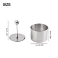 thumbnail image 2 of Moule Rond en Acier Inoxydable pour Plats Froids avec Panneau Poussoir, Plat à Salade Créatif, 2 of 11