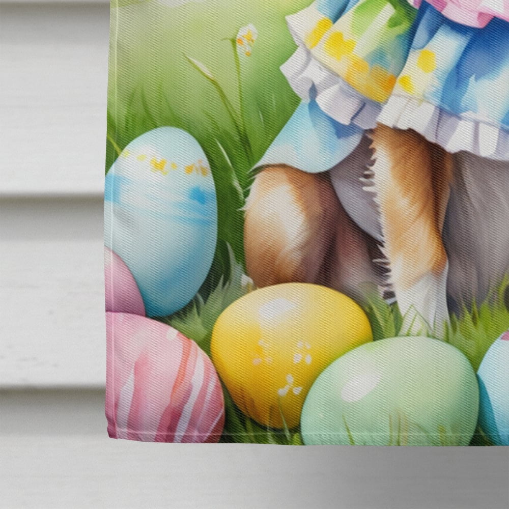 Chihuahua Easter Egg Hunt House Flag 28 in x 40 in