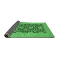 thumbnail image 2 of Ahgly Company Indoor Round Oriental Emerald Green Industrial Area Rugs, 5' Round, 2 of 4
