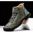thumbnail image 6 of Mens Boots, Saw Behind Men's Comfortable Handmade Leather Boots–Waterproof, Foot Arch Pad, Spacious Toe Box, 6 of 11