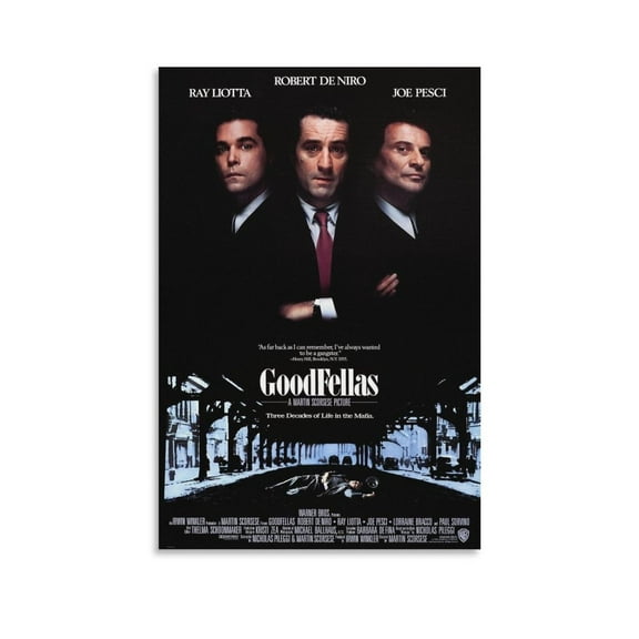 Goodfellas Movie Poster (1990) Gangster Crime Movie Poster HD Canvas Prints Wall Art Room Aesthetics Decor