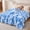 Blue Mix White48"×60", variant on Flannel Comforter, Warm Plush Bedding Comforter, Ideal for Bedroom Rest, Easy to Clean Pink Throw 48"×60"
