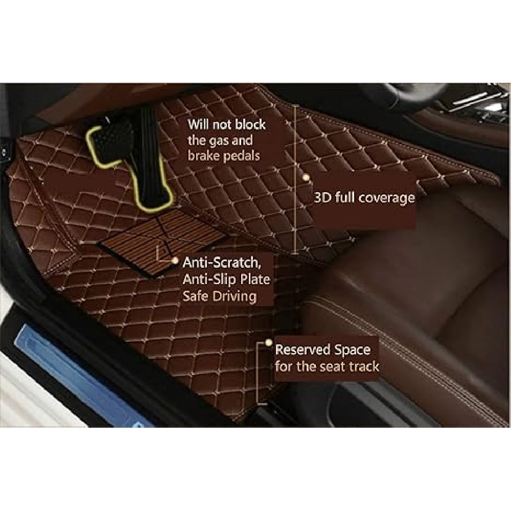 For 2007-2026 Honda CRV CR-V Car Floor Mats Liners Set Leather All Surround