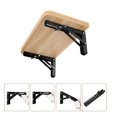 thumbnail image 2 of 2pcs 8\/10\/12\/14\/16\ Wall Mounted Support Collapsible Long Release Arm Folding Bracket, 2 of 5