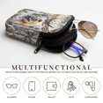 thumbnail image 5 of SEANATIVE Neoprene Eyewear Pouch Zipper Glasses Case Shockproof Anti-Scratch Eyeglasses Case Lightweight Women Men Sunglasses Holder Bag for Outdoor Office Travel, Deer American Flag Camo, 5 of 7