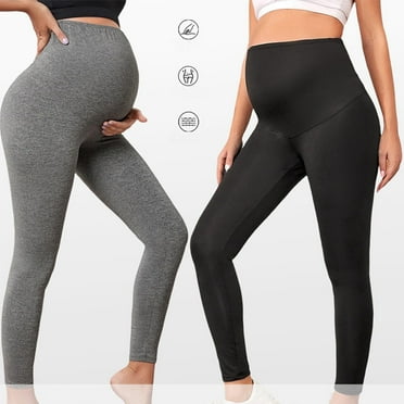 QNANSPI Women Maternity Leggings,Pregnancy Yoga Pants,Pregnant Yoga Leggings Women High Waist Solid Color Over The Belly Support Workout Tights