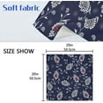 thumbnail image 7 of GZHJMY Paisley Flower Cloth Napkins Set of 6, Reusable Washable Polyester Dinner Napkins for Family, Restaurant, Wedding, Party Decor 20 x 20 Inch, 7 of 7