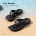 thumbnail image 6 of DREAM PAIRS Women Comfortable Flip Flops with Arch Support, Anti-Slip Sole, Water-Friendly Summer Sandals, 6 of 8