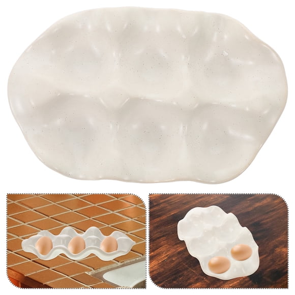 Milisten Decorativa De Cerámica Para Huevos Ideal Para Y Refrigeración