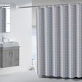 thumbnail image 1 of Cortina de ducha de baño, cortina divisoria, cortina de puerta, rejilla, cortina de ducha PEVA, resistente al moho, impermeable, multicolor opcional, 1 of 6