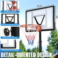 thumbnail image 3 of Ktaxon 8ft -10ft Basketball Hoop System, 35in Portable Removeable Basketball Goal Stand with Wheels, Adjustable for Youth Adults Indoor Outdoor, 3 of 11
