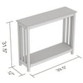 thumbnail image 4 of Safdie & Co. Table D'Entrée Console, Table D'Appoint 39po L Blanc avec 1 Étagère pour Salon, 4 of 4