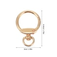 thumbnail image 5 of 12Pcs Portable Key Rings Metal Key Rings Round Key Rings Round Handicraft Key Rings for Key Chains, 5 of 6