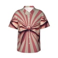 thumbnail image 1 of Fotbe Retro Bow Camisa Hawaiana para Hombre Unisex – Camisa Casual de Verano con Botones de Manga Corta de Algodón y Lino,XX-Large, 1 of 7