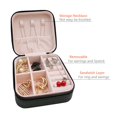 thumbnail image 4 of Mini Jewelry Travel Case  Small  Portable Organizer Portable Display Storage Box For Rings Earrings Necklaces Gifts White, 4 of 6