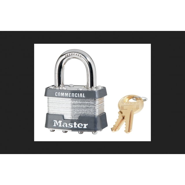 Padlock Master Lock de acero laminado de 44 mm con llaves iguales