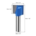 thumbnail image 2 of Unique Bargains 19mm Dia 8mm Shank Bottom Cleaning Router Bit 2 Flutes Carbide Tipped Cutter Uncoated for Woodworking, 2 of 5