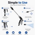 thumbnail image 6 of Power Blast Plus, Handheld Portable Pressure Washer with 360°Rotating Nozzle, 3 Spray Modes, Tool-Free Setup for Driveway & Outdoor Cleaning, 6 of 8