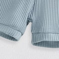 thumbnail image 6 of Splozh Baby Boy Short Set Newborn Boy Clothes Baby Boy Outfits Set Baby Boy Summer Clothes Soft Cotton Short Sleeve Top and Shorts 0-3 Months,Blue, 6 of 8