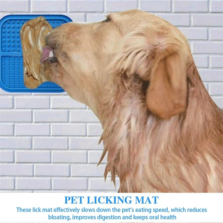 XIGOU Dog Lick Pad, 2-Pack Large Licking Mat for Dogs, Dog Slow Feeder Dog  Licking Mat with Suction Cups. Boredom & Anxiety Reducer, Perfect for Food