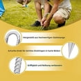 thumbnail image 3 of Outdoor Rebar Stakes, Heavy Duty Galvanized Steel Ground Anchors, Anti-Rust J-Hook Tent Stakes, Pointed Ends For Easy Insertion Into Various Grounds, Reliable Support For Fences, 3 of 6