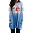 thumbnail image 1 of Sudadera informal de manga larga suelta con estampado navideño para mujer Pompotops  gfhjh14675, 1 of 5