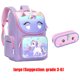 thumbnail image 1 of Mochila Escolar Para Niños , Escuela Primaria , Estudiantes , Reducción De Carga , Protección De Columna Vertebral 1-3-6 Grado , Linda Bolsa Espacial, 1 of 4