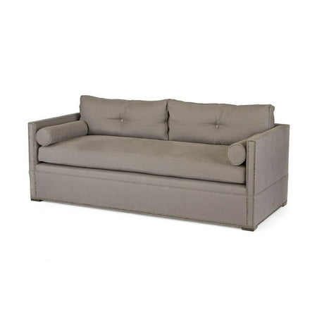 Eclipse Home Collection Irma Sofa Loft Burlap Nickel Nailheads 86 L X 37 W X 29 H Eclipse Home Collection Irma Sofa Loft Burlap Nickel Nailheads 86 L X 37 W X 29 H