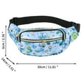 thumbnail image 3 of Unique Bargains 1 Pc Fanny Pack Bears Print Waist Bag Sky Blue, 3 of 6