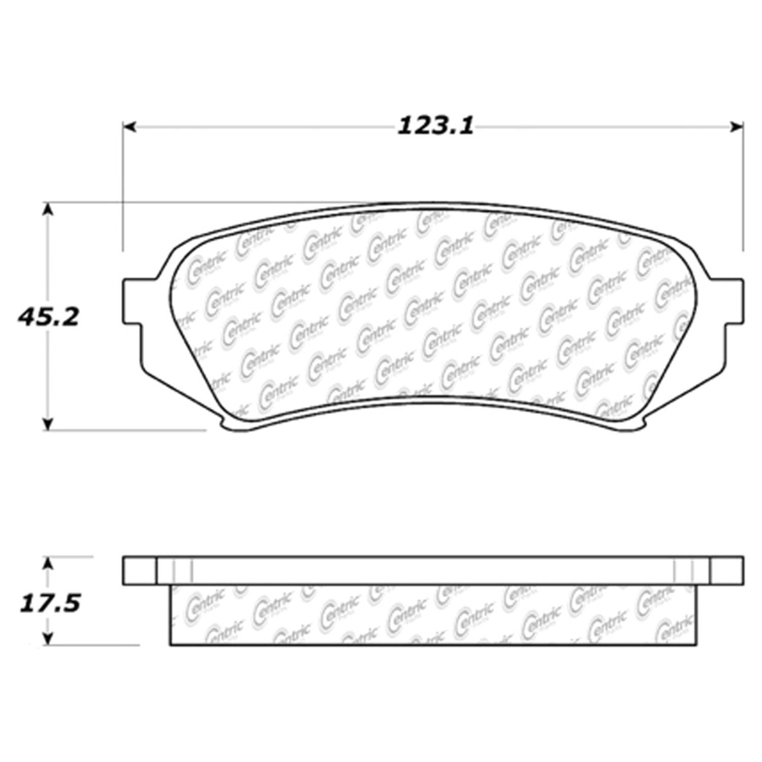 Centric Parts - Ceramic Pads
