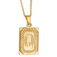 thumbnail image 3 of Letter Pendant Necklace Sweater Chain Charm Necklace for Valentine's Day Q, 3 of 9