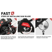 Eastvolt 9-Amp 6-1/2 Plunge Circular Track Saw, 0-45°Bevel Adjustment, 5500RPM Plunge Saw for Wood Cutting