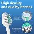 thumbnail image 5 of YUNCHI Replacement Toothbrush Heads for AquaSonic Duo and Home Dental Center Electric Toothbruh, Compatible with Waterpik Complete Care 5.0/9.0, 5 White + 5 Black, 5 of 6