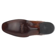 Ferrini Mens American Alligator Square Toe Western Cowboy Boots Mid Calf