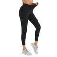 thumbnail image 2 of urbciety Women's High Waisted Tummy Control Yoga Leggings,Scrunch Workout Running Tights, 2 of 7
