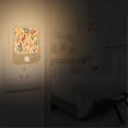 thumbnail image 2 of Yayeee 2-Pack Plug in LED Night Lights with Light Sensors Motion Detectors, Orange Leaves, 2 of 7