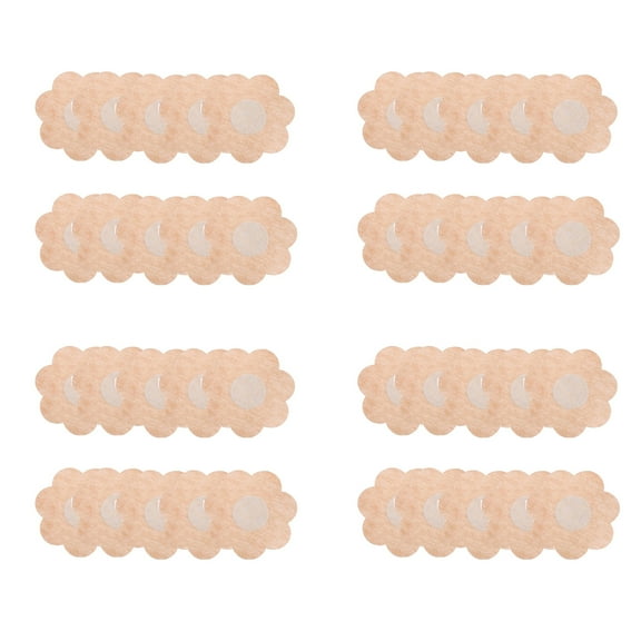Breathable Nipple Pasties 40Pieces Waterproof Breast Petals Adhesive Nipple Stickers Nonwoven Breast Pad