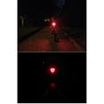thumbnail image 3 of Maytalsory Bike Tail Light LED USB Plastic Riding Waterproof Seatpost Bicycles Rear Lamp Lighting Accessories Tools Taillights Heart 1Set, 3 of 6