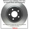 thumbnail image 3 of Detroit Axle - Front Brake Kit for Chevy Trailblazer GMC Envoy Buick Rainier Isuzu Ascender Saab 9-7x Disc Brake Rotors Ceramic Brakes Pads Replacement [12.80" Rotors], 3 of 6