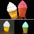 thumbnail image 5 of Anvazise Novelty Ice Cream Shaped LED Desk Table Night Light Bedroom Home Decor Lamp Gift Pink One Size, 5 of 13