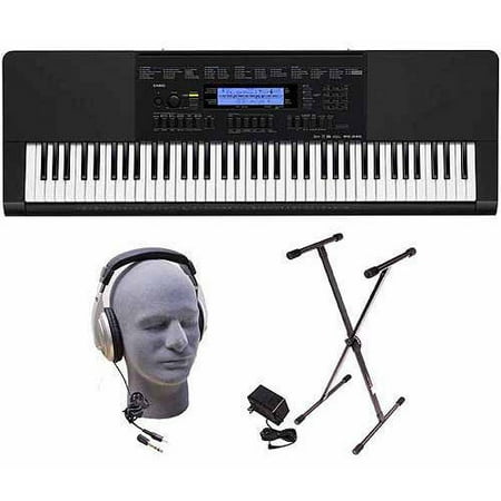 Casio WK-245 76-Key Premium Portable Keyboard Package wit Headphones, Stand and Power Supply