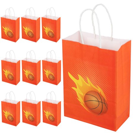 HONMEET 10Pcs Basketball Bags Convenient Paper Bags for Storage and Carrying