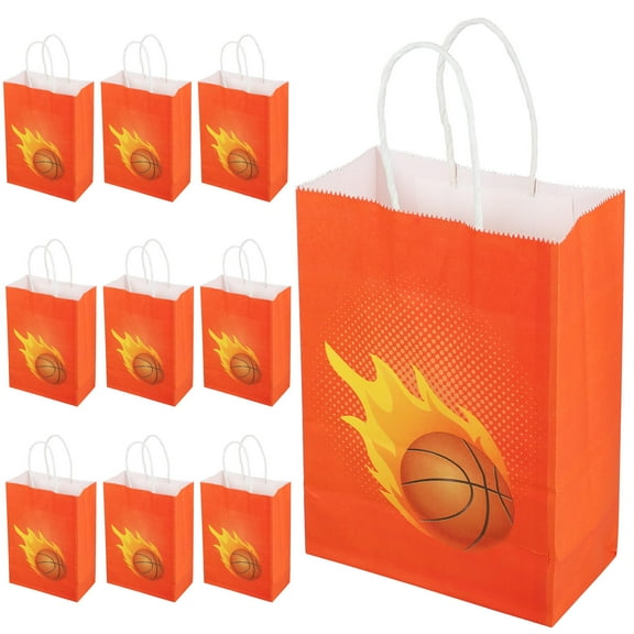 HONMEET 10Pcs Basketball Bags Convenient Paper Bags for Storage and Carrying