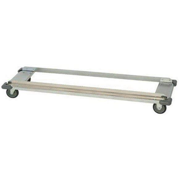 Wire Shelving Dolly Base, 24 x 60 in. - Chrome