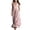 Hot Pink, variant on Flowy Dresses for Women Plus Size Striped Sack Dress Collared Sleeveless Sundress Vacation Clothes with Pockets